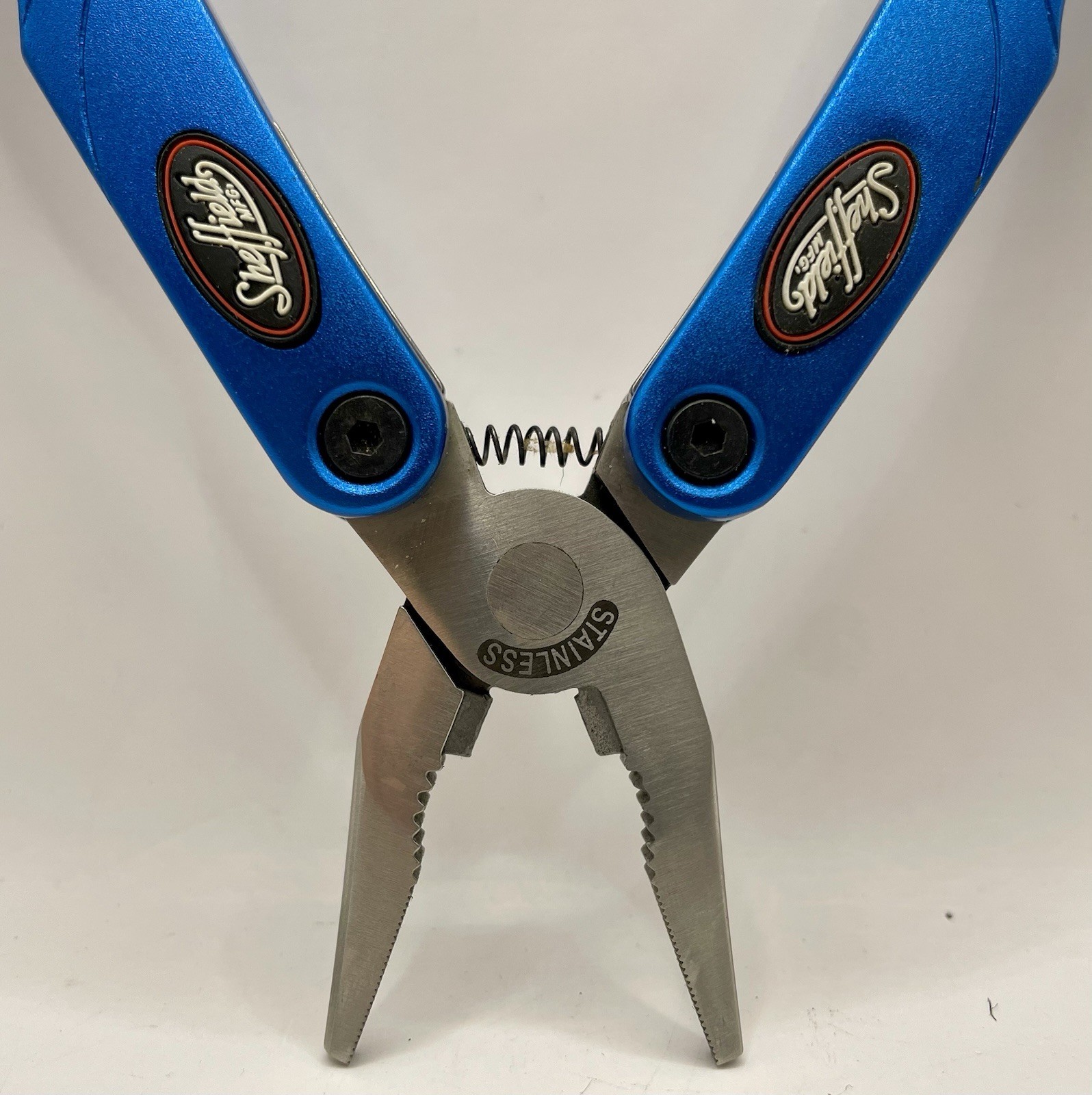 SHEFFIELD Stainless Steel Compact Multi-Tool 10 Tool w Nylon Case Turquoise NICE