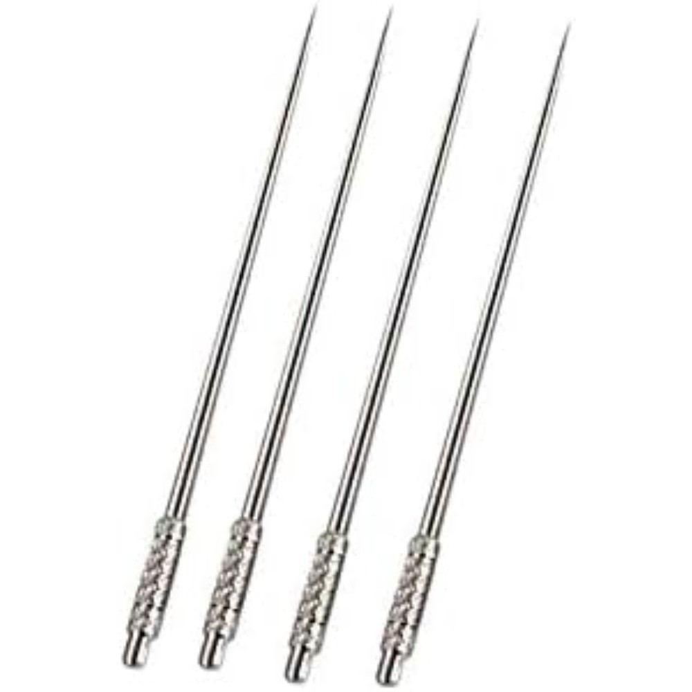 Titanium Toothpick Set with Stainless Steel Keychain Holder Portable Reusable