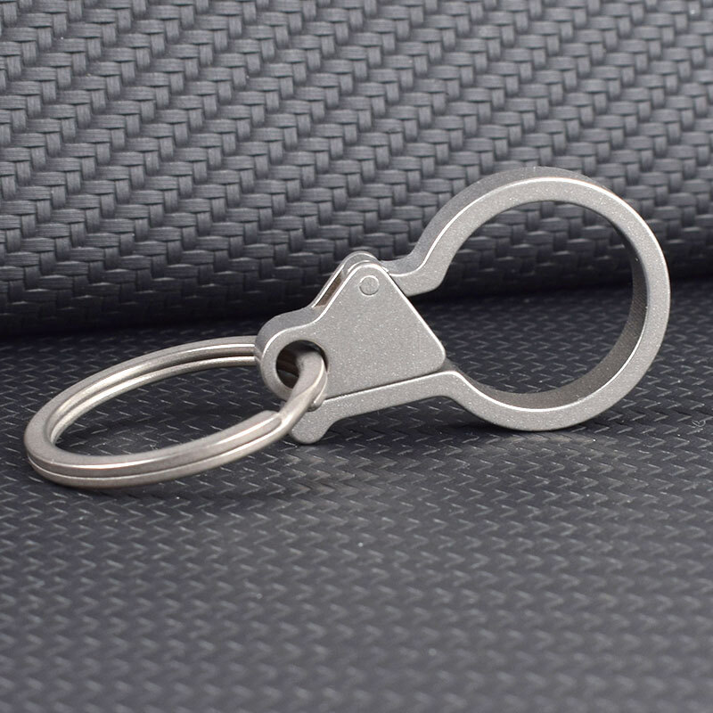 Titanium Alloy Side Open Keychain Tool EDC DIY Pendant Hanging Buckle HangingEDC
