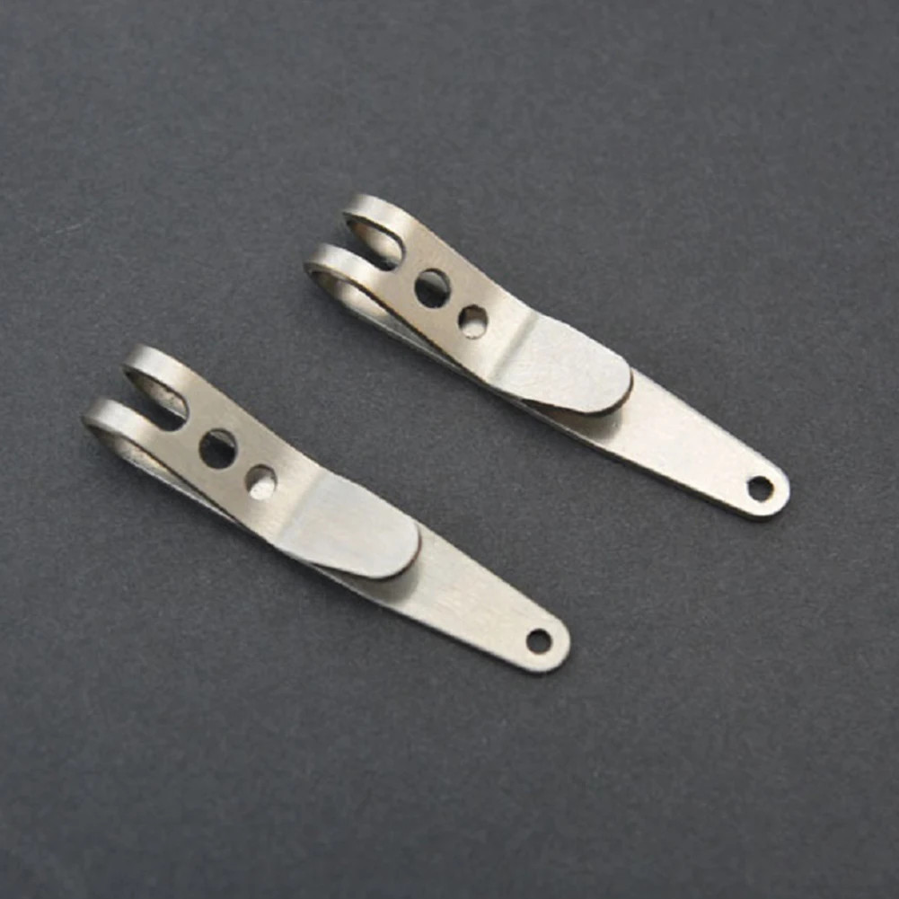 1-5PC Multitool Pocket Clip Stainless Steel Buckle Carabiner Key Ring
