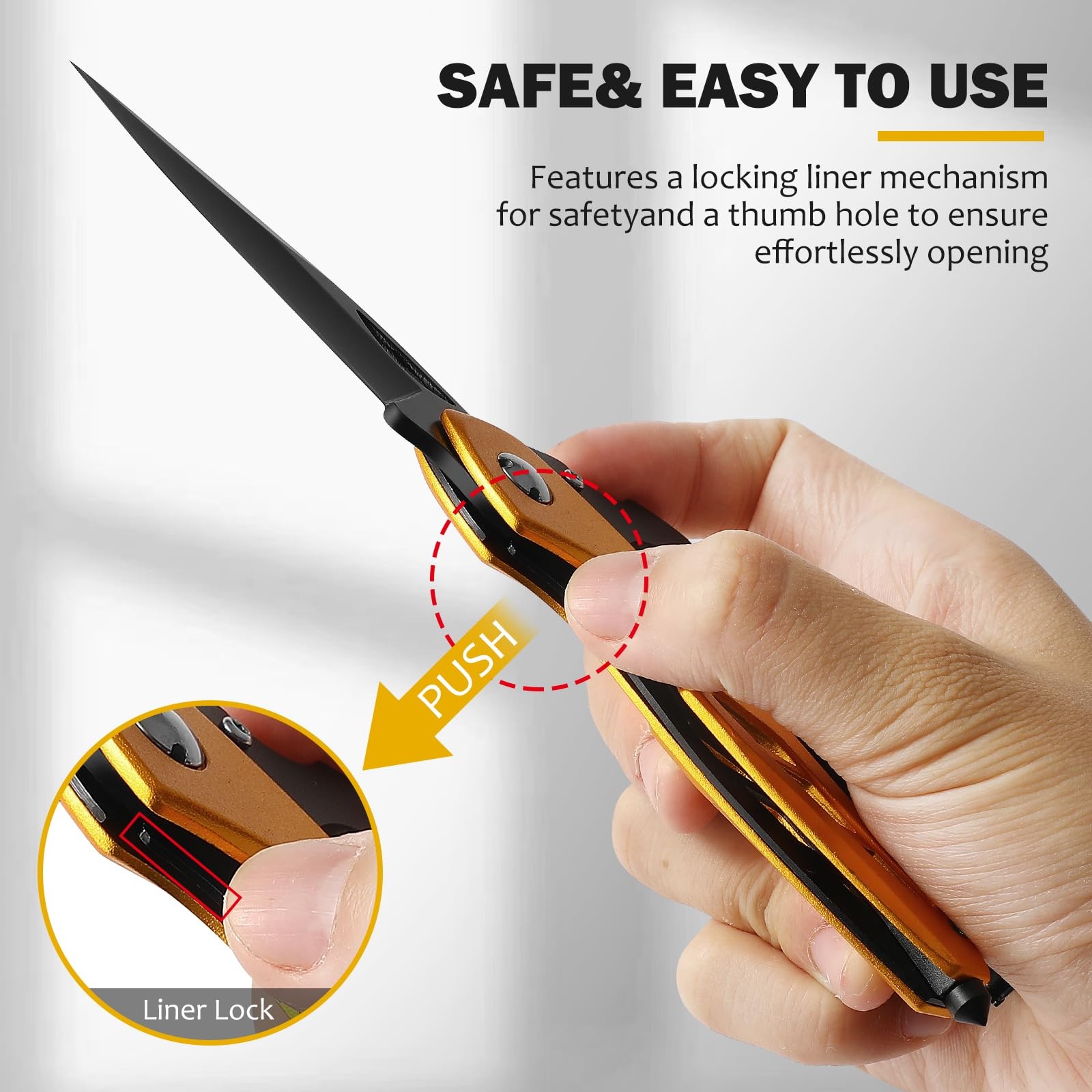 Stocking Stuffers Gifts for Men, Carabiner Multitool 6-in-1 EDC Carabiners Po…