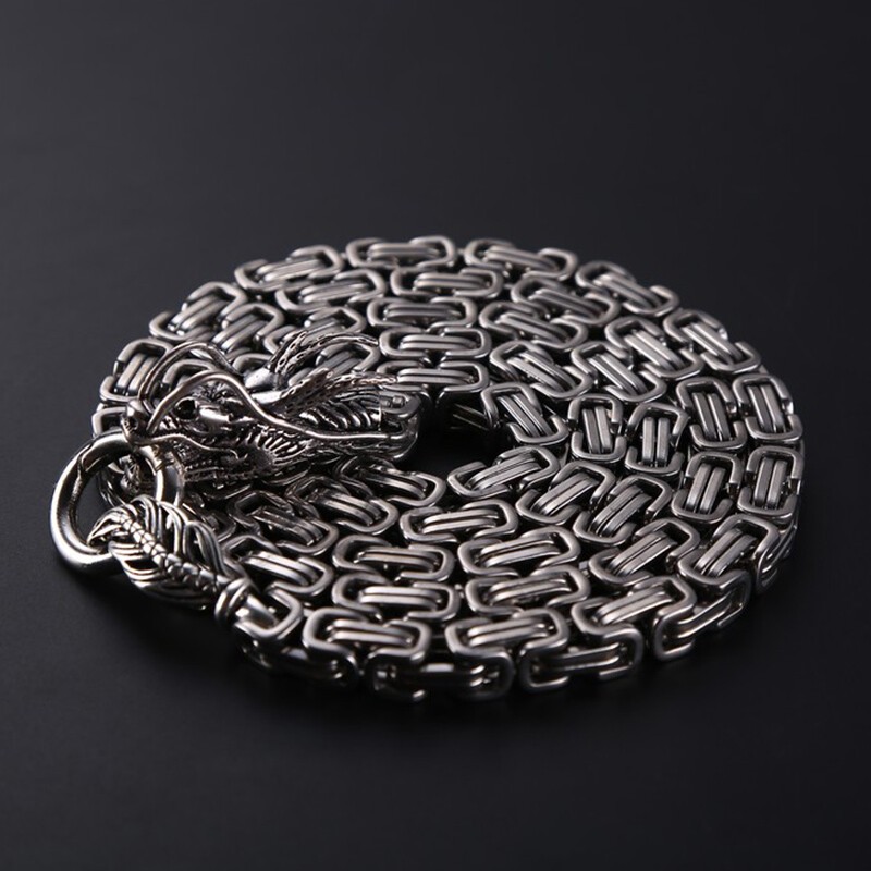 Hot Mens Tactical Bracelet Titanium Steel Defense Survival Necklace Edc Chain