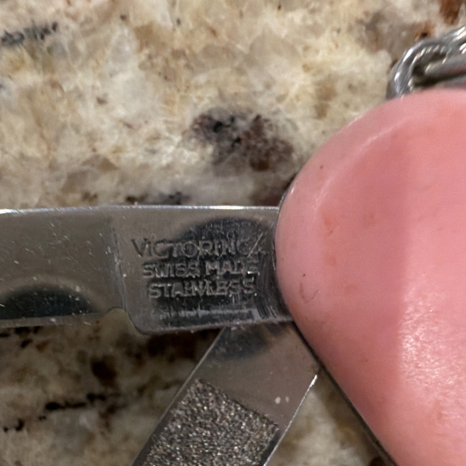 Victorinox Multi-Tool Pink Stainless Steel Knife Scissors Nail File