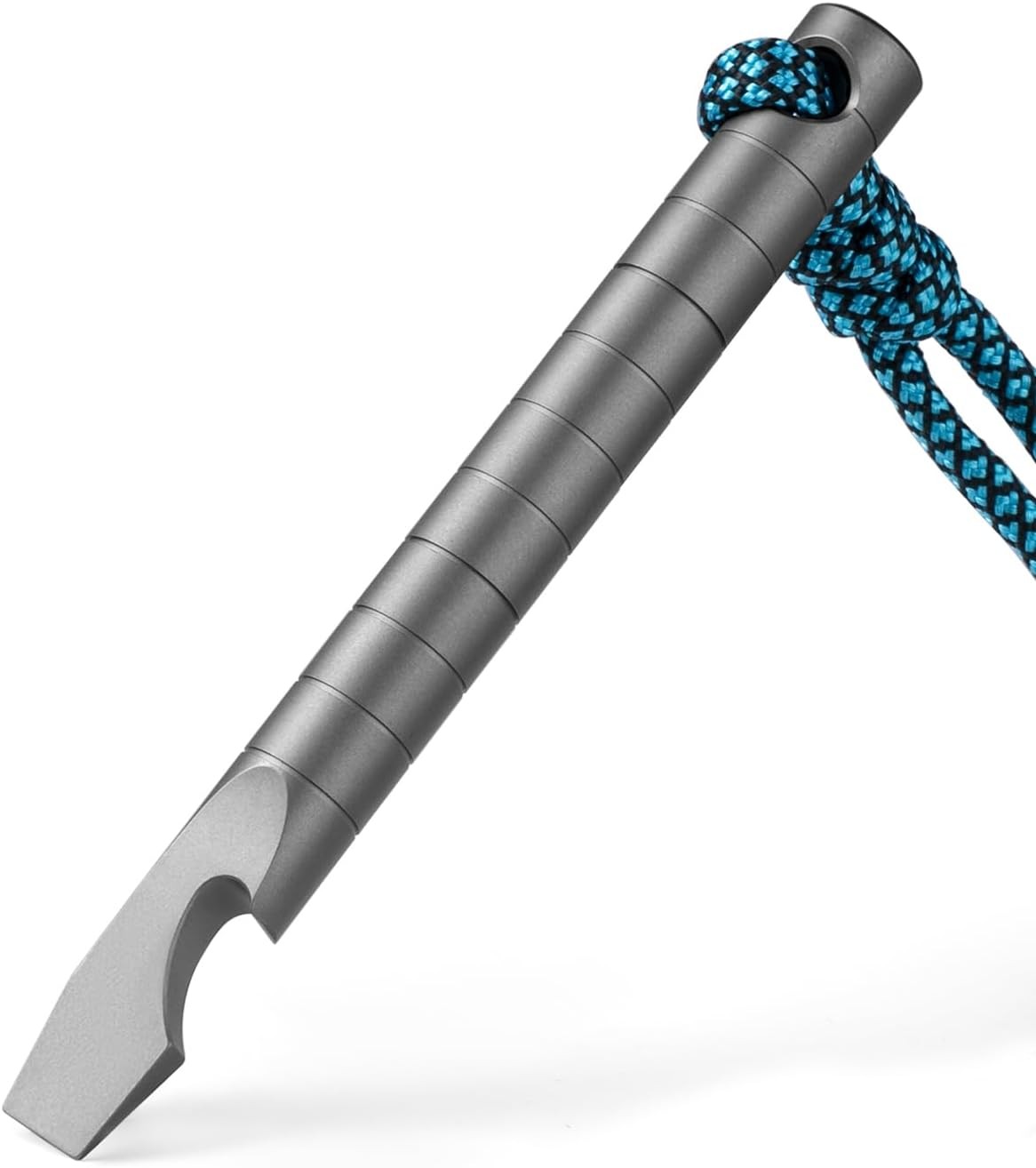 Titanium EDC Pry Bar, Keychain Prybar Multitool With Beer Bottle Opener, 6 in
