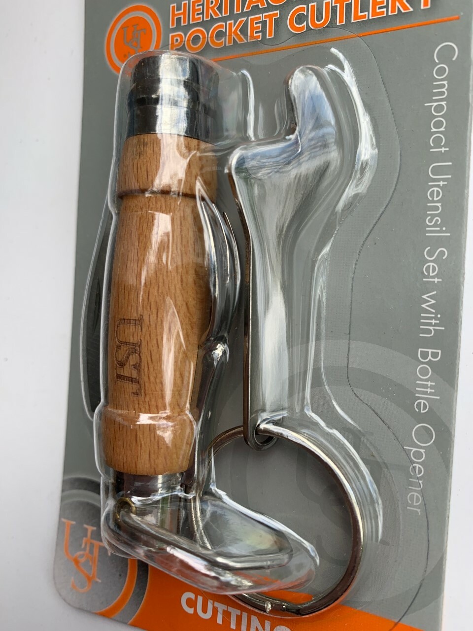 UST Heritage Pocket Cutlery Tool Compact Handy Knife Bottle Opener With Keychain