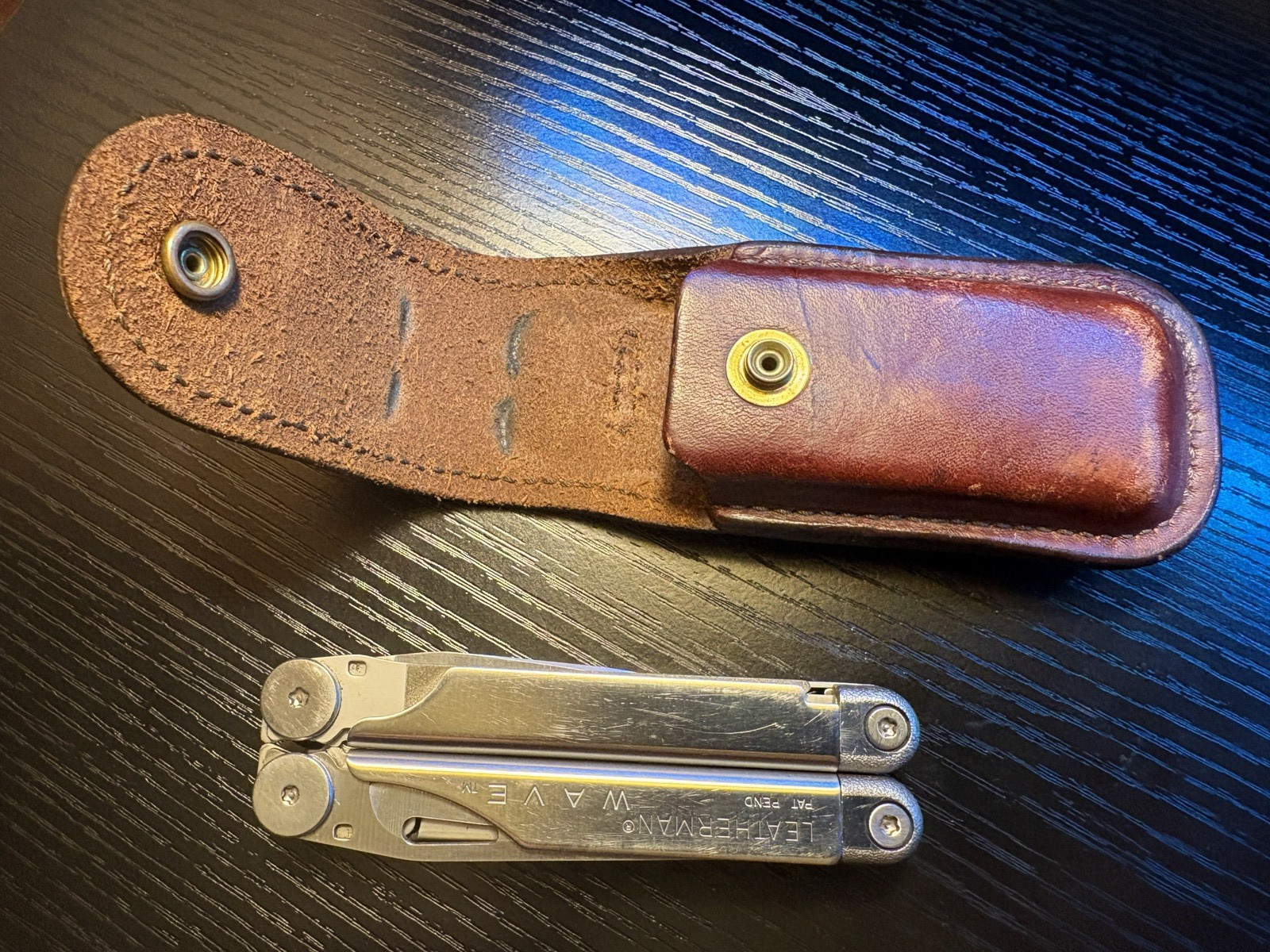 Leatherman Wave PAT PEND 1999 Early First Gen, Leather Sheath Vintage, Excellent