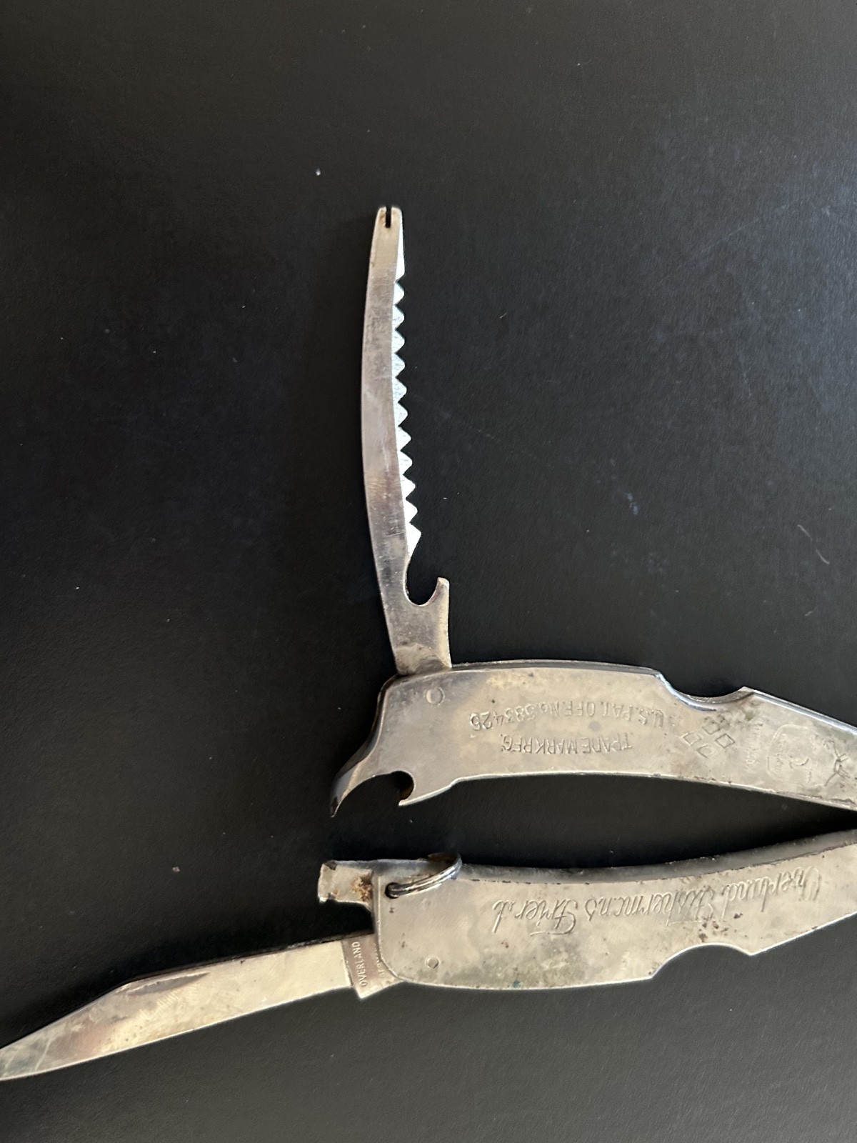 Overland Fisherman’s Friend Pliers Multitool w/ Leather Sheath No. 583425