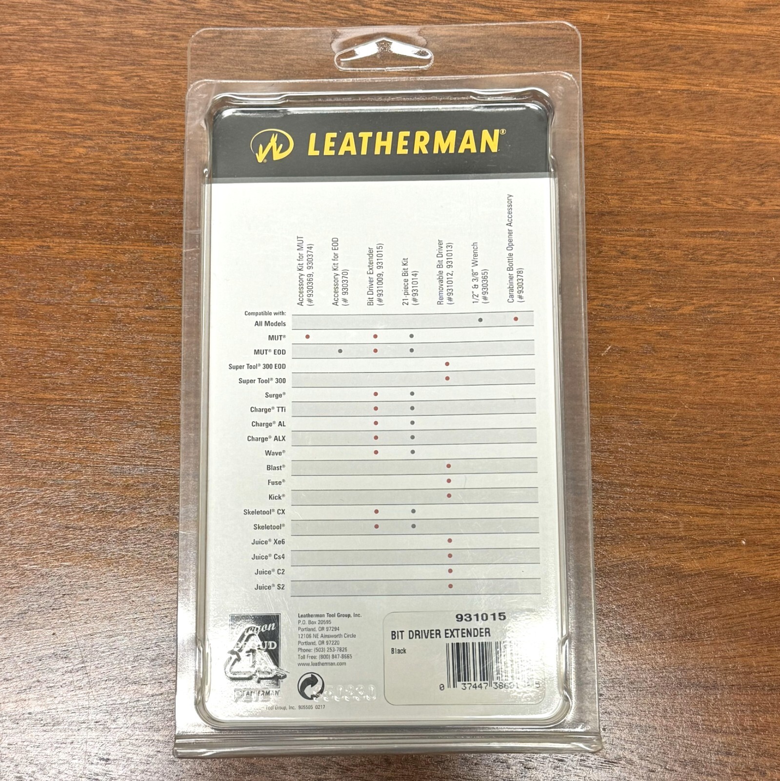 Leatherman 931015 Bit Driver Extender – Black New