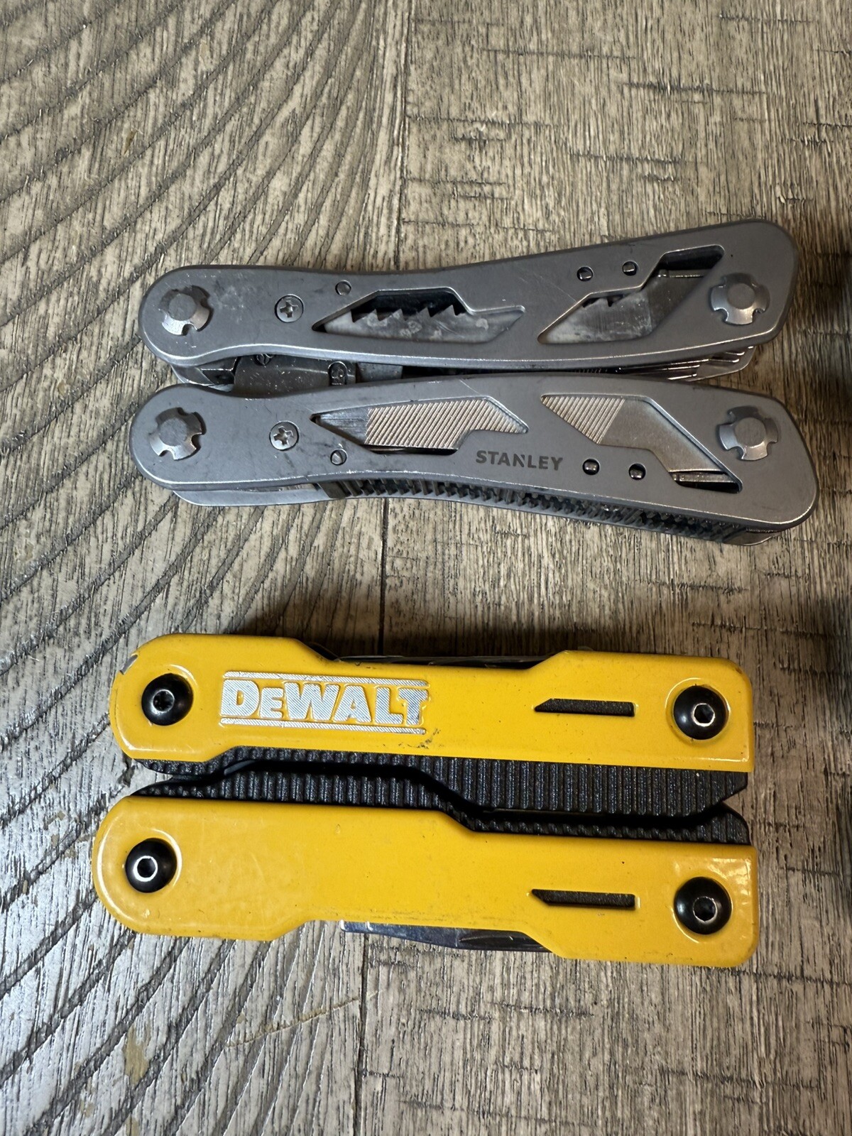 Lot of 5 Multi-Tools Various Name Brands Winchester Stanley Dewalt Hyper Tough