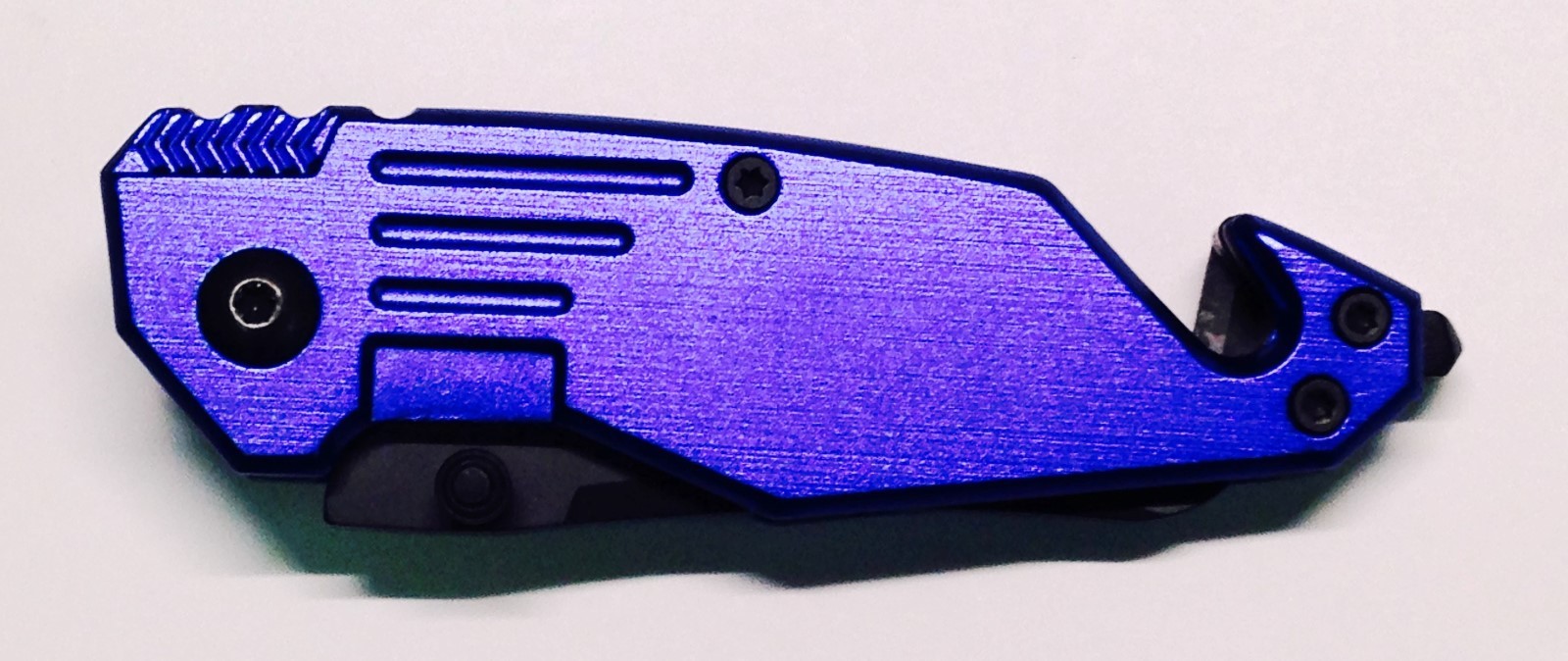 6″ Tactical Knife, Blue, Rope Cutter, Glass Breaker
