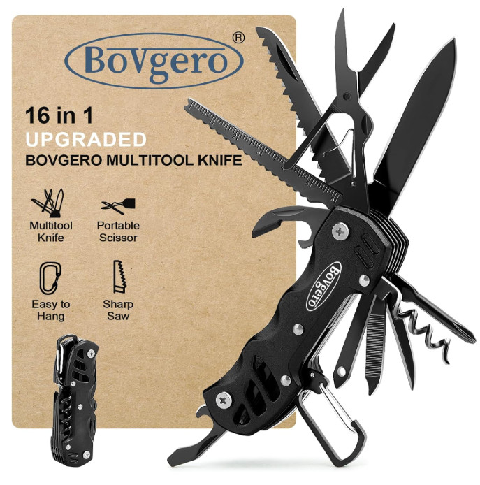16 In 1 Multitool Pocket Knife Folding Camping Survival Tool for Hiking