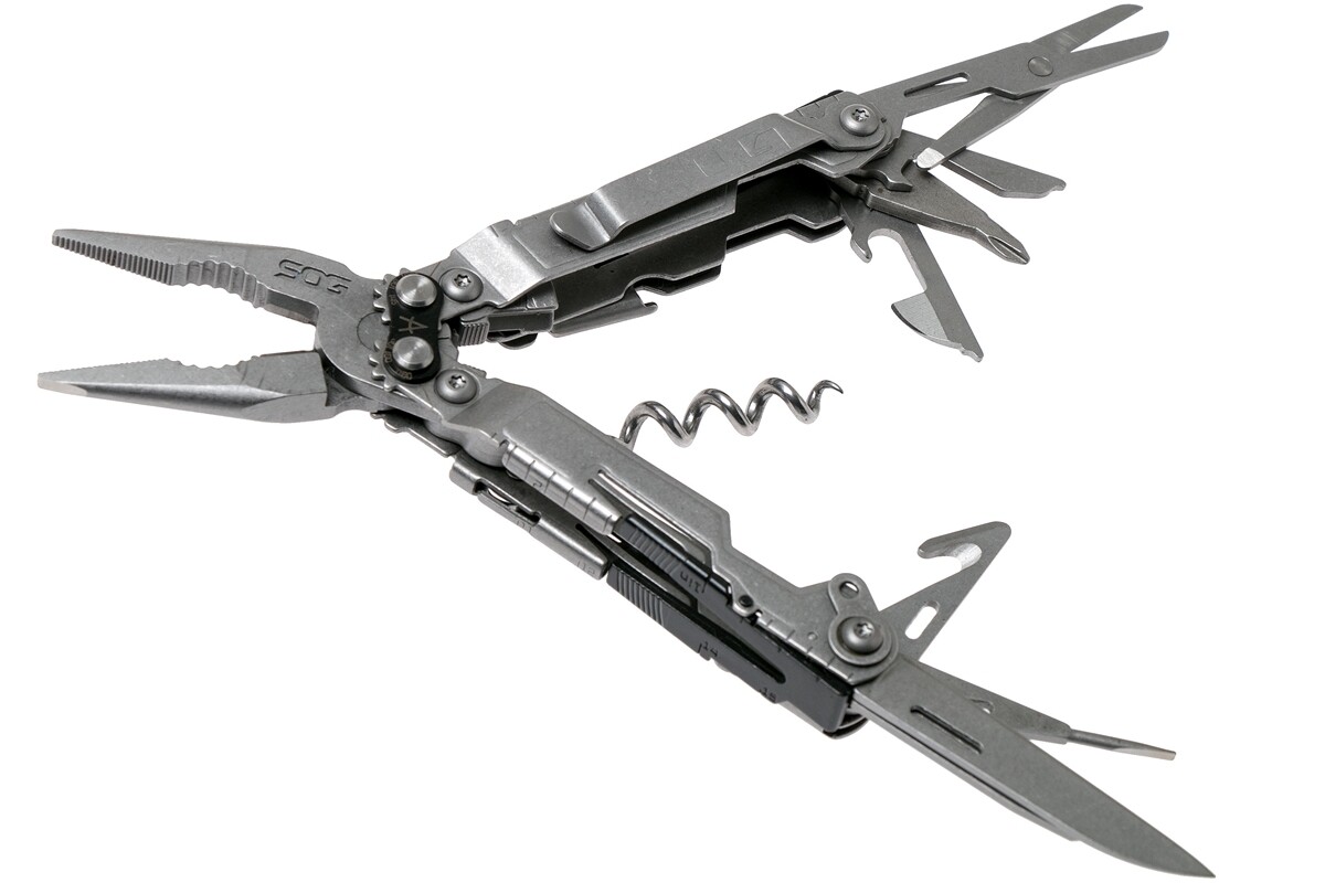 SOG POWERLITRE MULTI-TOOL COMPACT MULTITOOL 18 TOOLS #PL1001-CP
