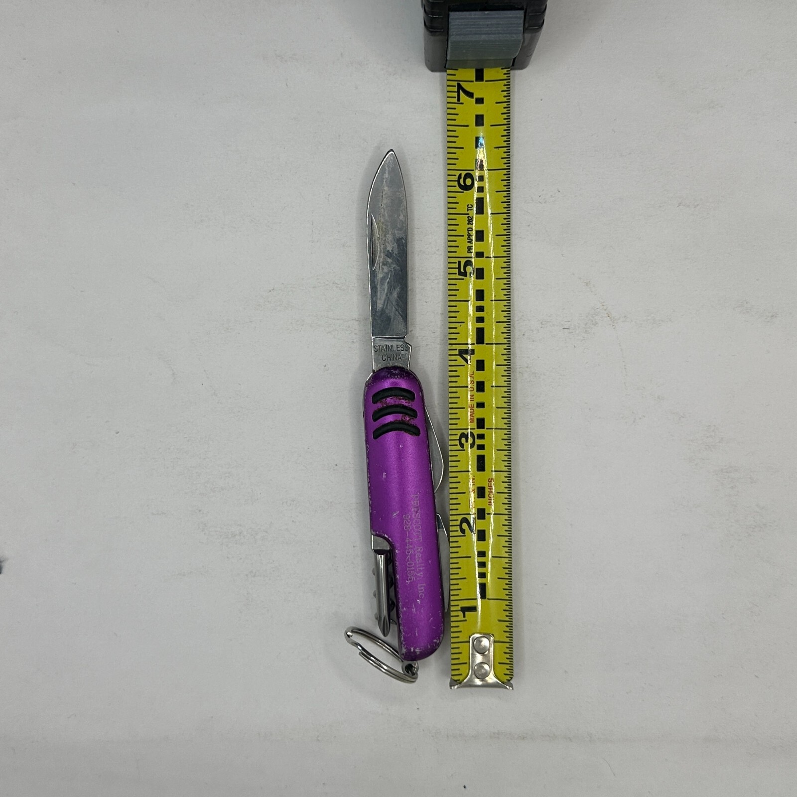 VINTAGE Knife PINK Multi Function Pocket Knife & Tools (7)