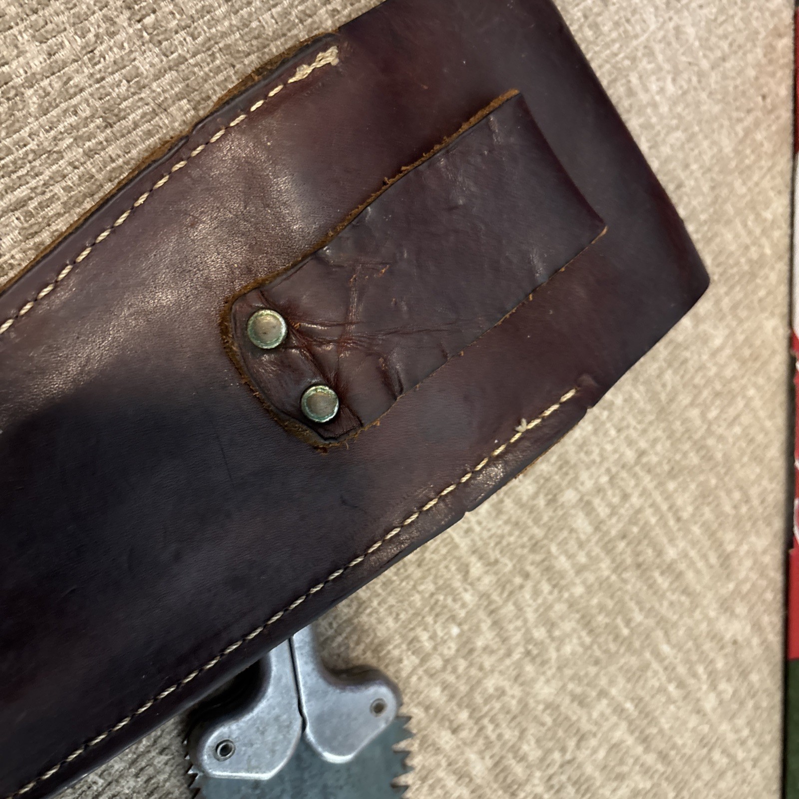 Rocky Mountain Pac Saw Dubois WY W/ Leather Sheath 11 1/2″ Long Good Condition