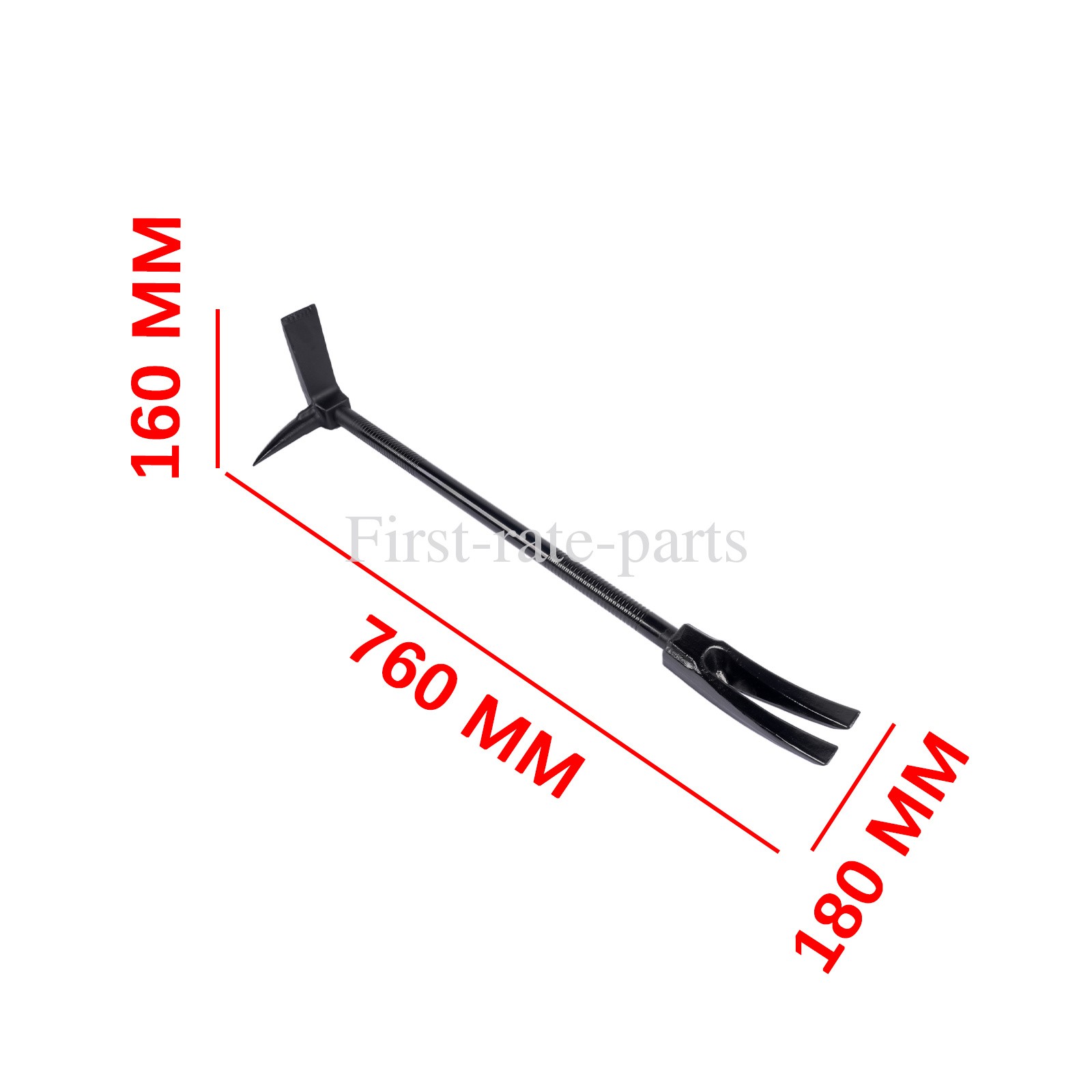 30″ Black Halligan Breacher Tool, Drop-Forged Steel Pry Bar for Fire & Rescue