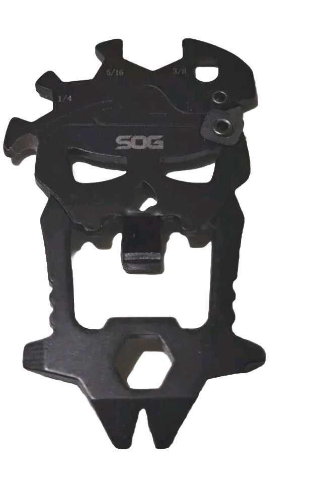 SOG MacV Tool SM1001 – Black Steel, 12 Tools in One: One Size, Black