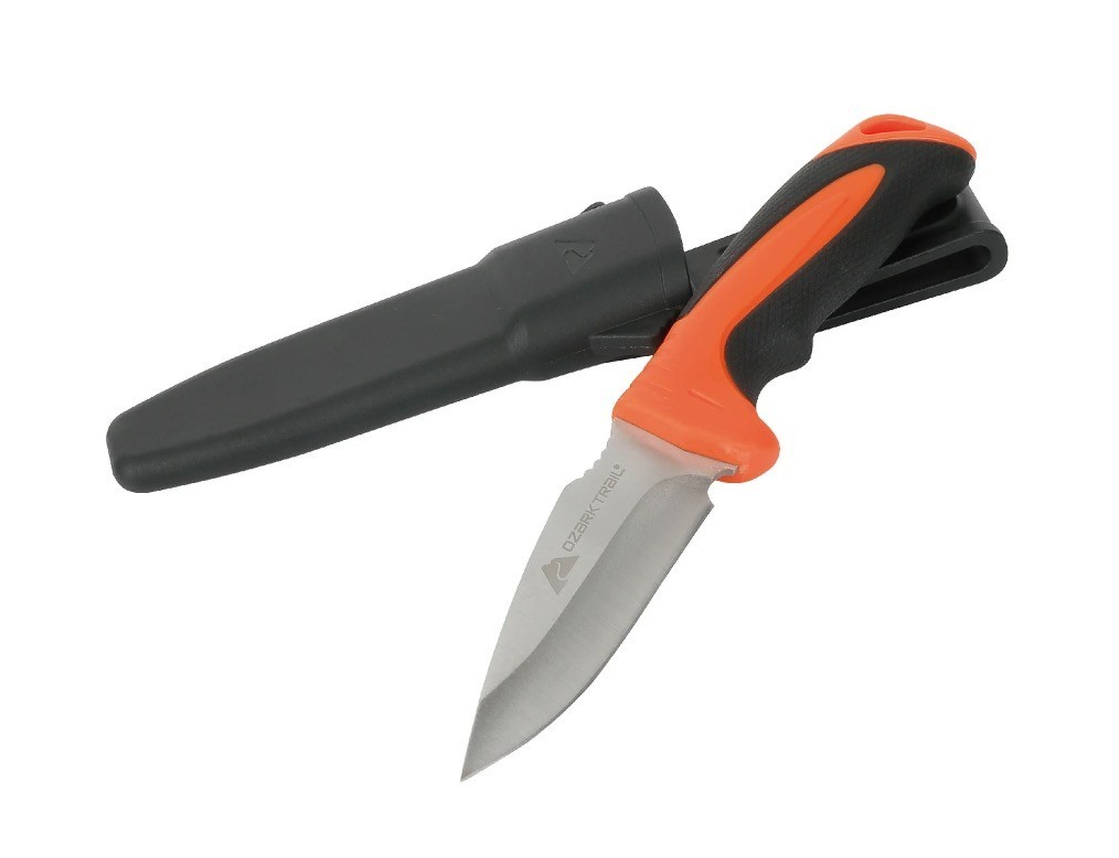 Ozark Trail 7-Piece Camping Tool Set with Hammer, Axe, Flashlight, and Knives, B