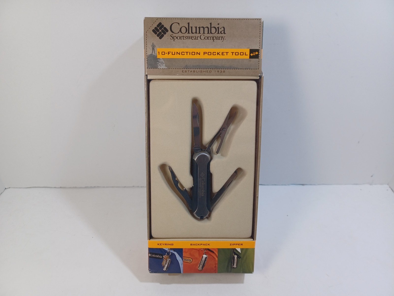 Black 10-Function Pocket Tool w/ LED Light Columbia Sportswear Company 41CO63C4