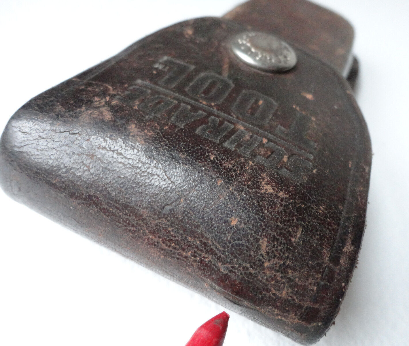 For Parts Or Repair & Damaged: Older Schrade TOOL Leather Multi-Tool Sheath ONLY