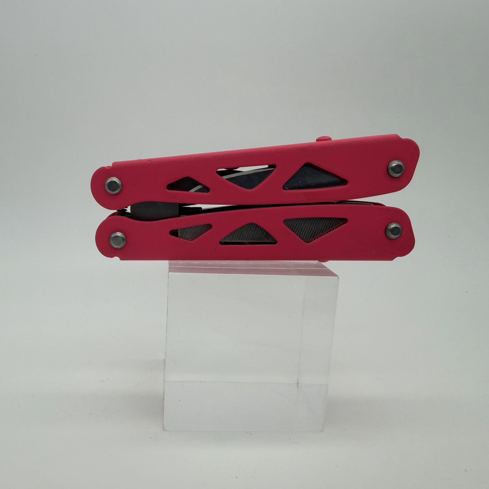 Pink 12-in-1 Multi-Tool Pocket Knife Folding Survival Gear No Sheath Unbranded