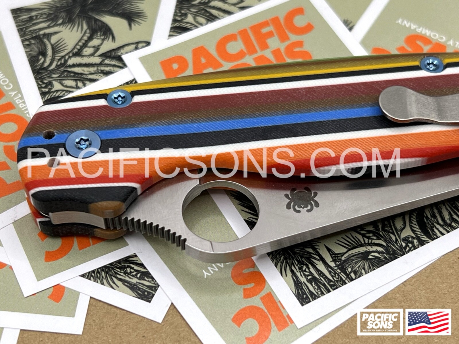 Spyderco Paramilitary 2 Jorongo Custom G10 Scales