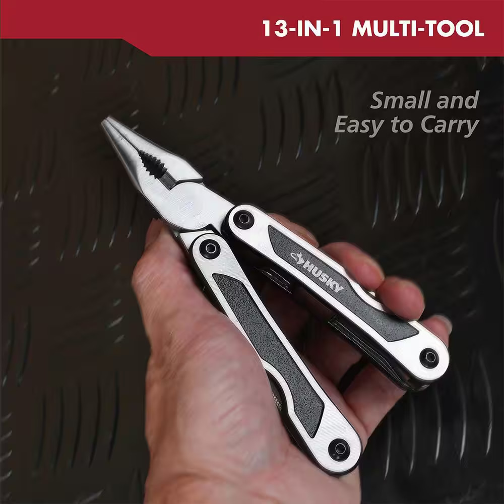 Multi Tool 13 In 1 Stainless Steel Folding Pliers Screwdriver Survival Camping