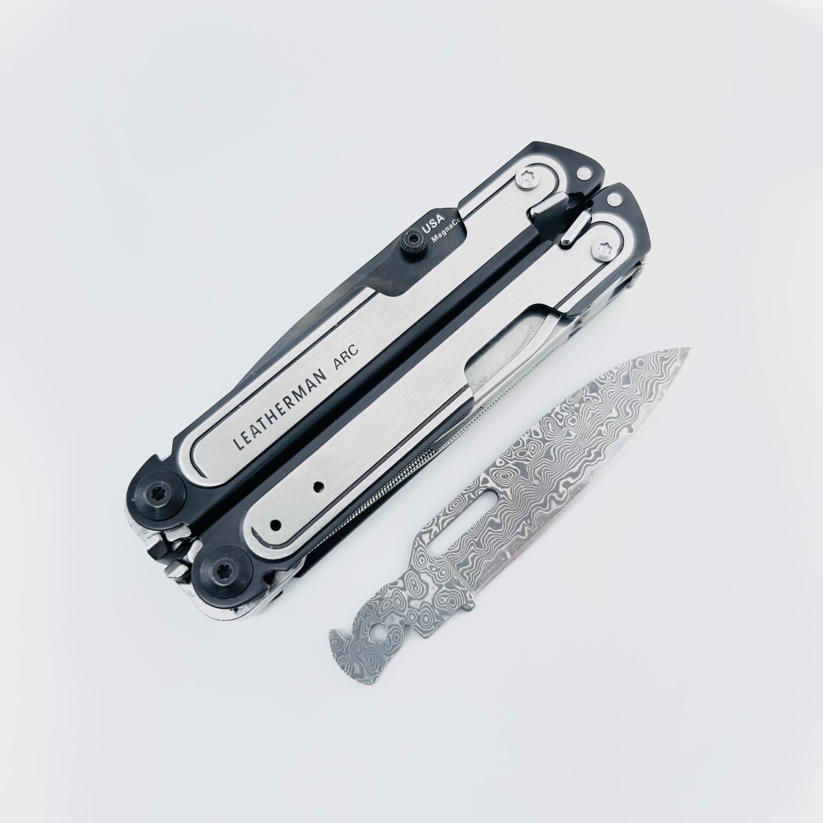 [USA STOCK] VG10 Damascus Blade Replacement for Leatherman Multi-Tool, 60+ HRC