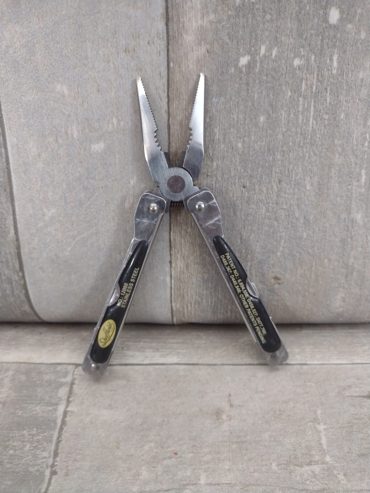 Vintage Sheffield No. 12000 – 9 in 1 Multi Tool – Great Condition Spring Loaded