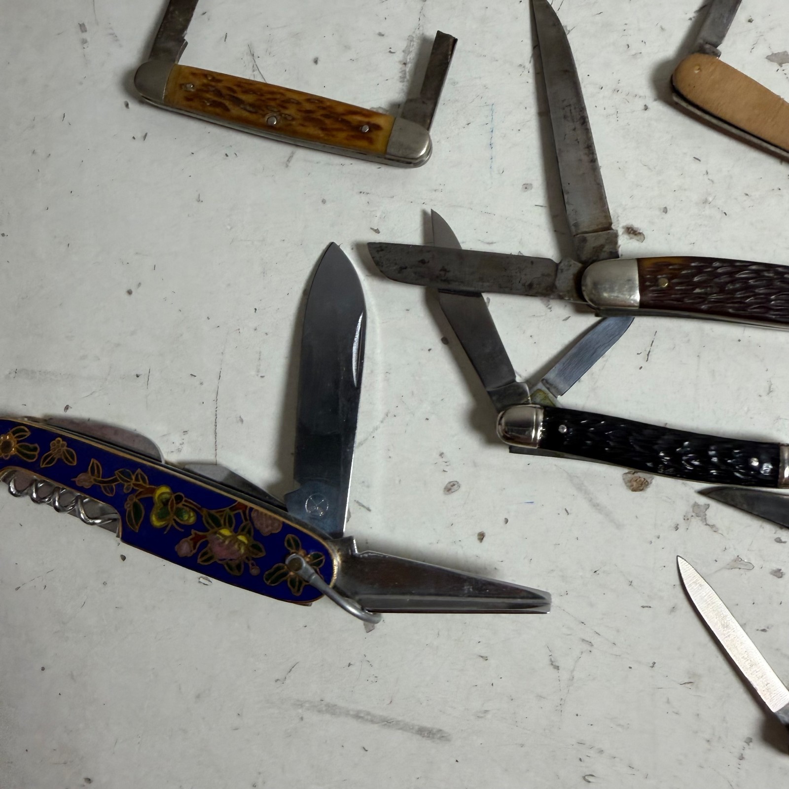 Vintage Stainless Steel Compact Pocket Survival Folding Multi-tool – Lot of 13