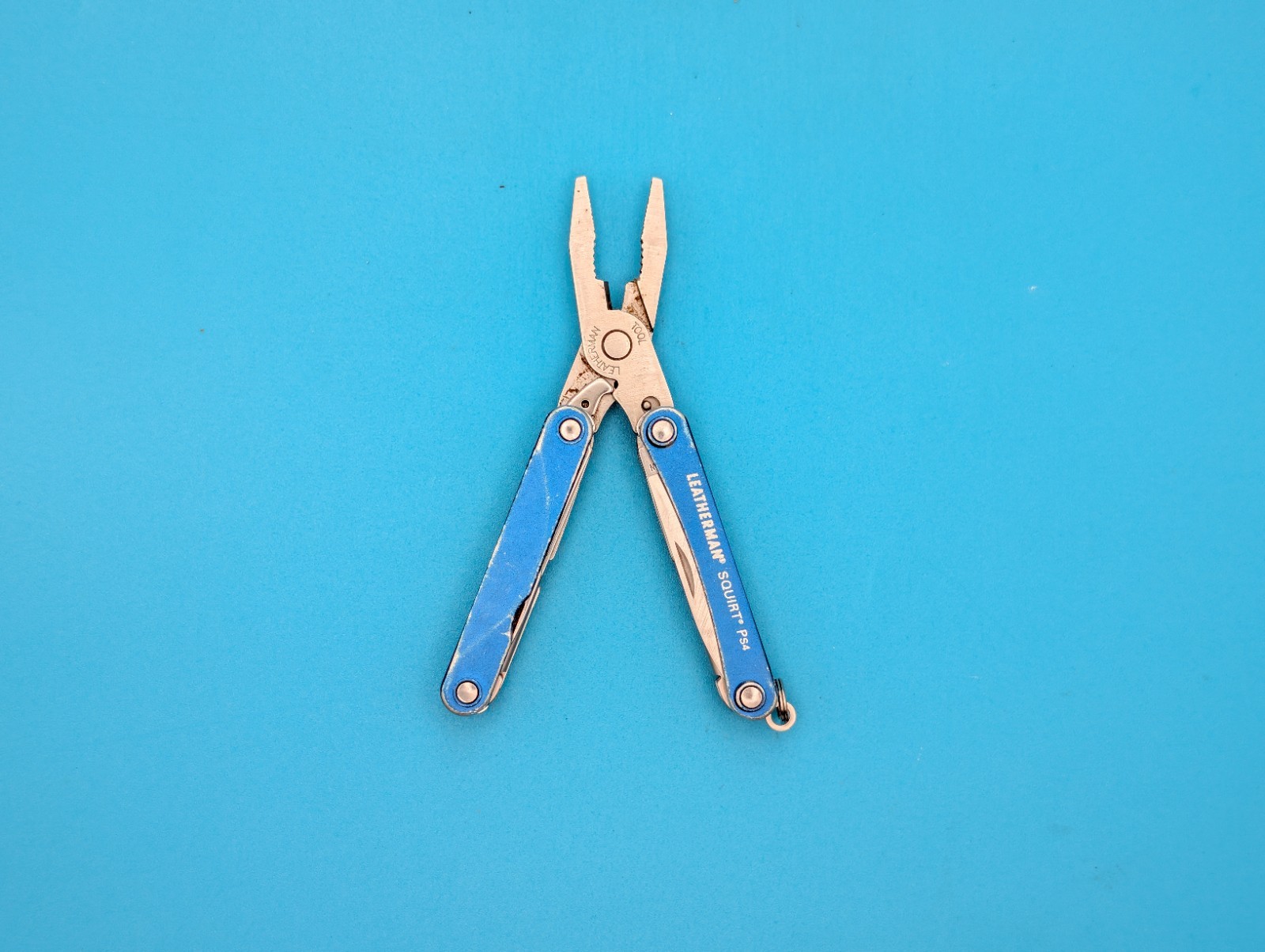 Leatherman SQUIRT PS4 Multi-Tool With Pliers Scissors Knife BLUE!
