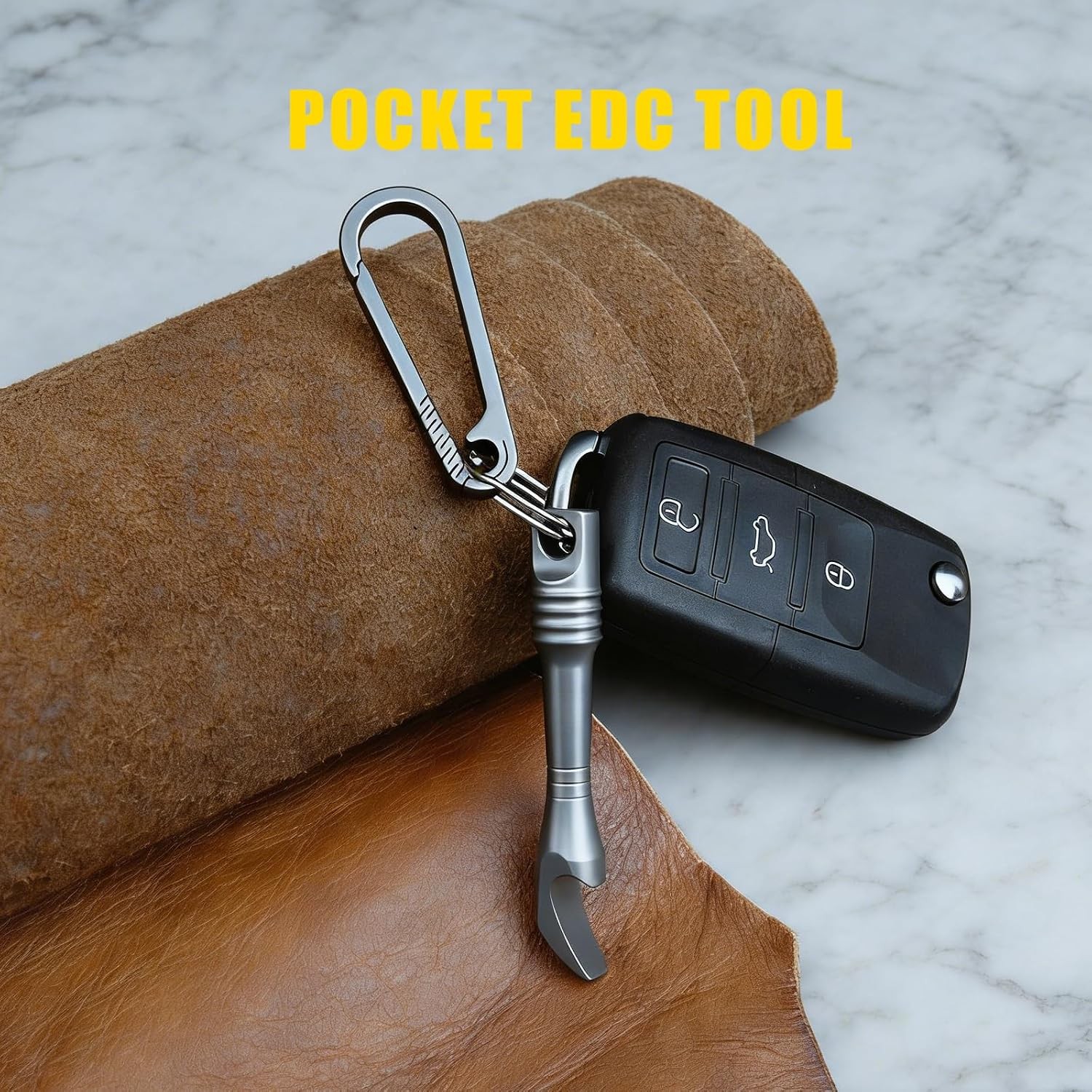 Solid Titanium Pry Bar Multitool Compact Durable EDC Pry Tool for Everyday Carry