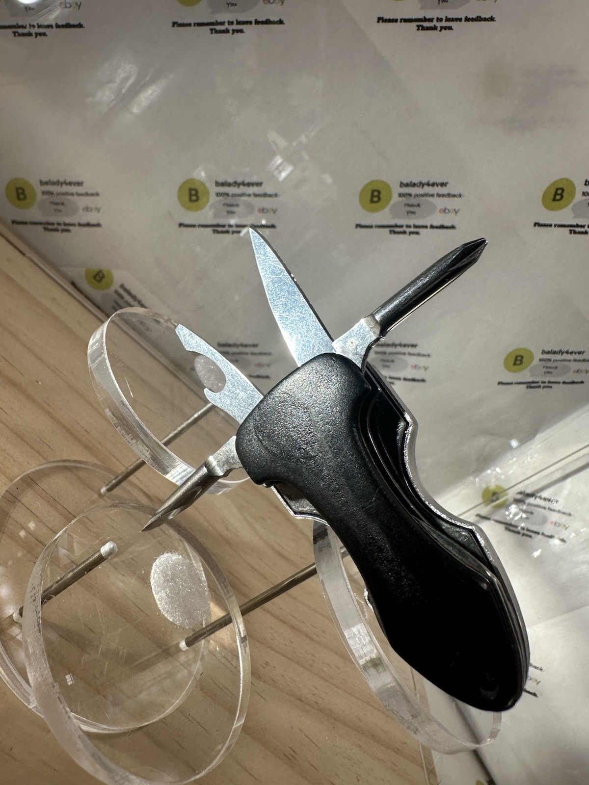Swiss + Tech ST60300 Key Ring Multi-Tool 2.25” (needs bulb)