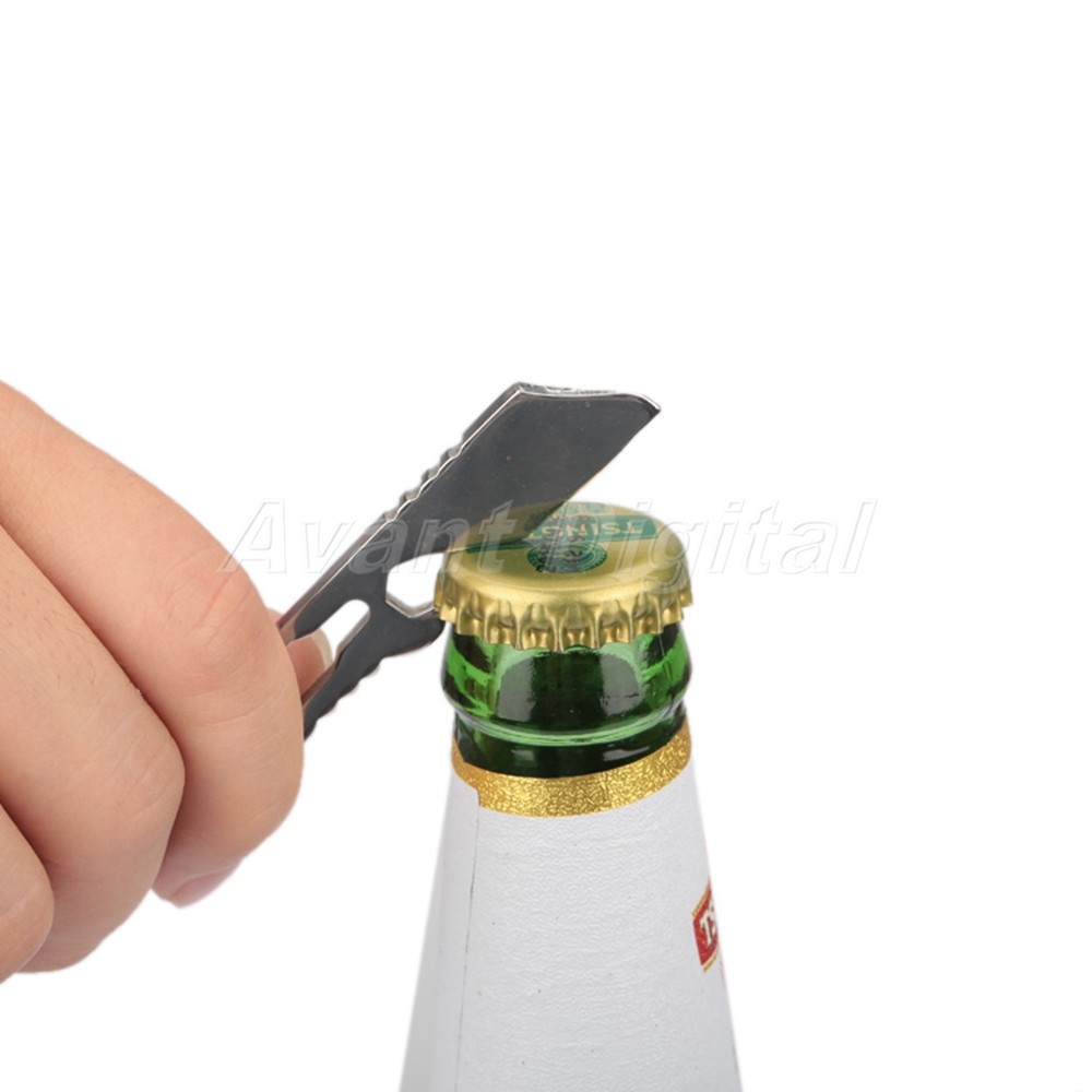 Multi Tool EDC Pocket Pry Bar Screwdriver Bottle Opener Keychain Gadget Men Gift