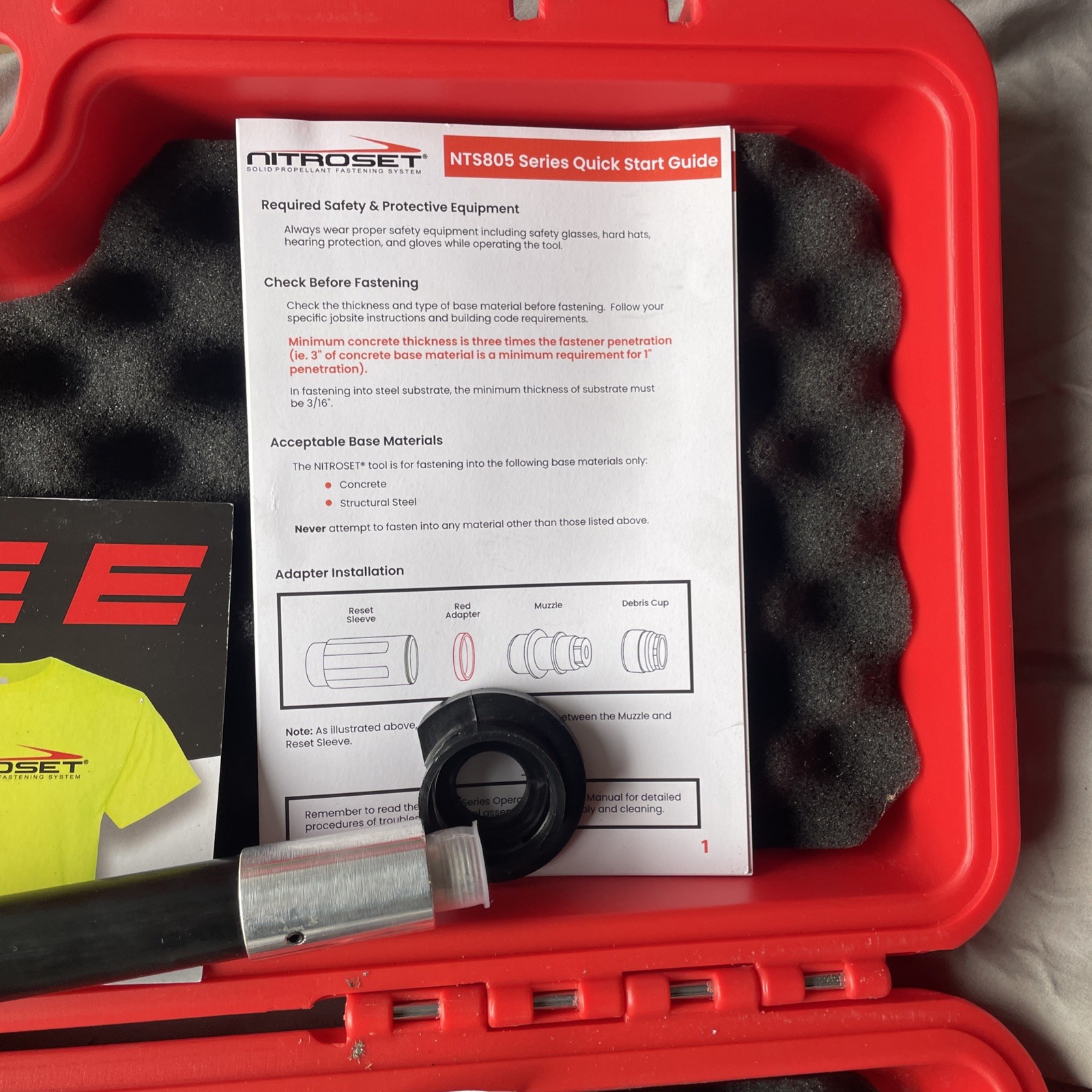 Nitroset NTS805 Triple Play Standard Tool Kit with Hand Grip & 14in Extension