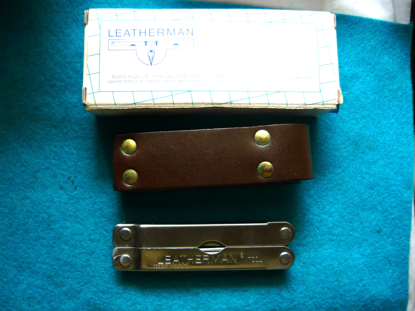 ***Leatherman BIG LETTER PST Multi-Tool -Japan NIB***Dk Brown sheath