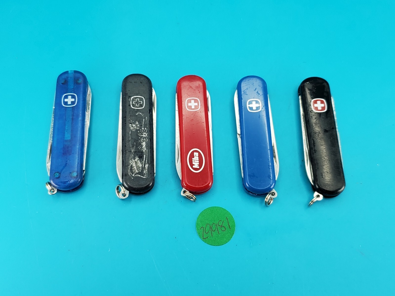 Lot of 5 Wenger Esquire Swiss Army Knife Multi Tools!