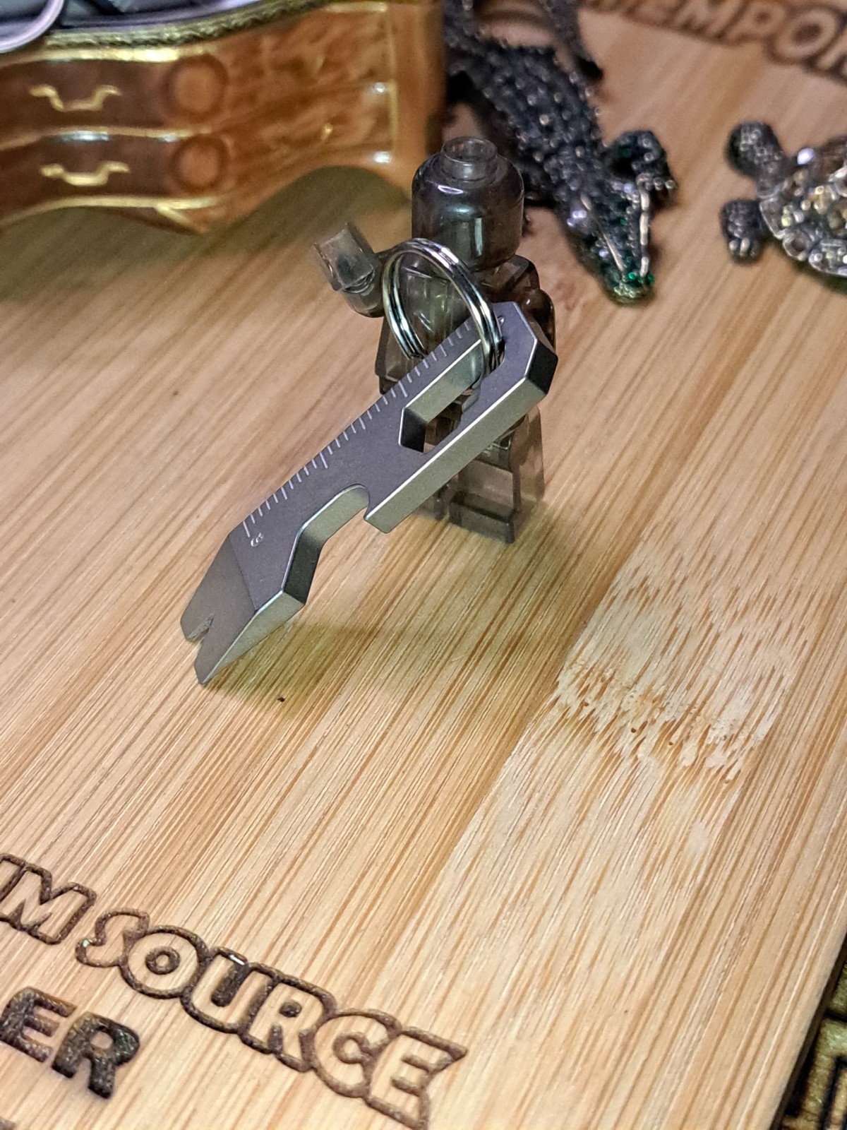 MINIMALIST EDC TITANIUM KEYCHAIN MULTI-TOOL BOTTLE OPENER