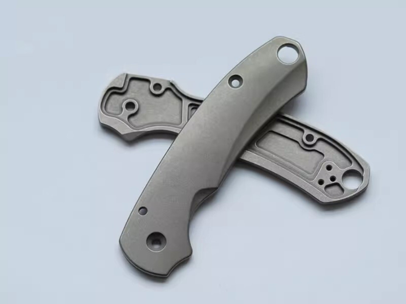 1 Pair Custom Made TC4 Handle Scales for Spyderco C223 Para3