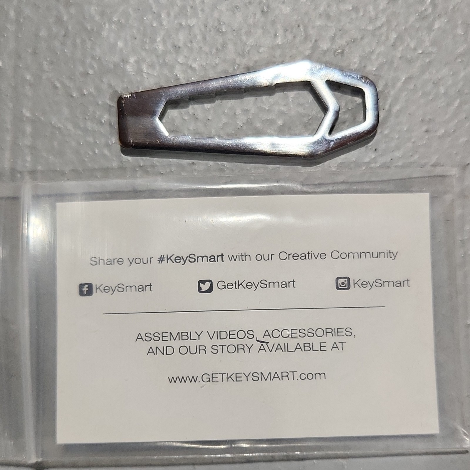 KeySmart Nano Wrench Multi-Tool World’s Smallest Metal Wrench Silver