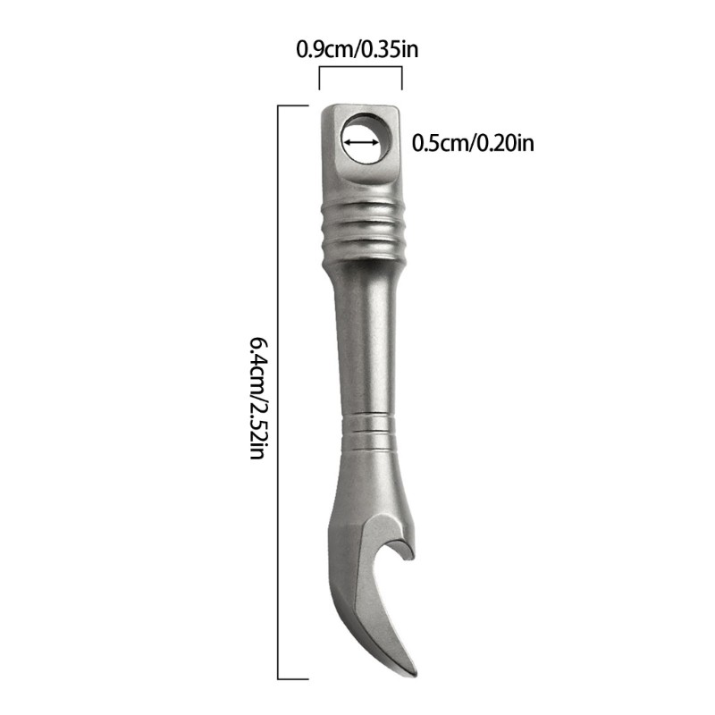 Premium Corrosion Resistant Keychain Prybar Tool With Double Functional Design