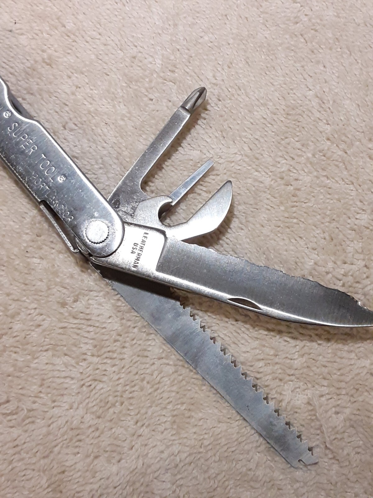 1996 LEATHERMAN SUPER TOOL VINTAGE MULTI-TOOL 0996 SAW PLIERS KNIFE + MORE