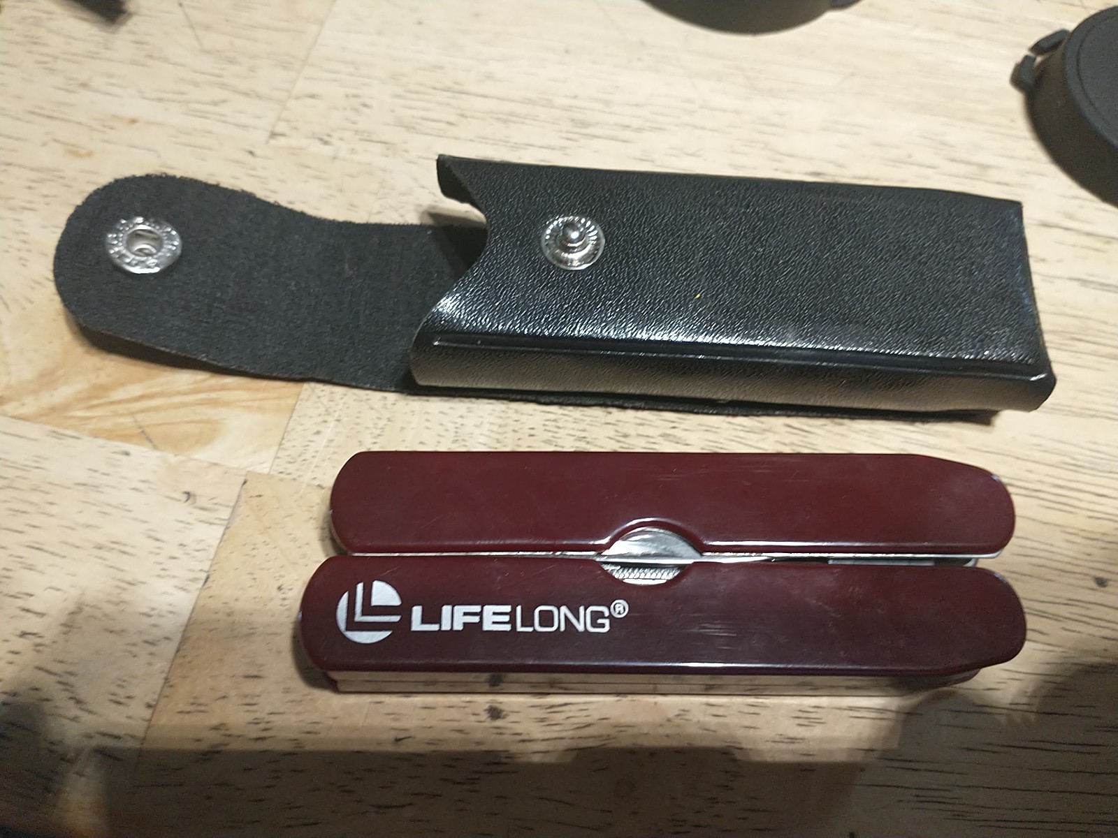 Lifelong Multi-Tool Pocket Knife & Pliers Utility Mini Tool Set EDC New DARK RED