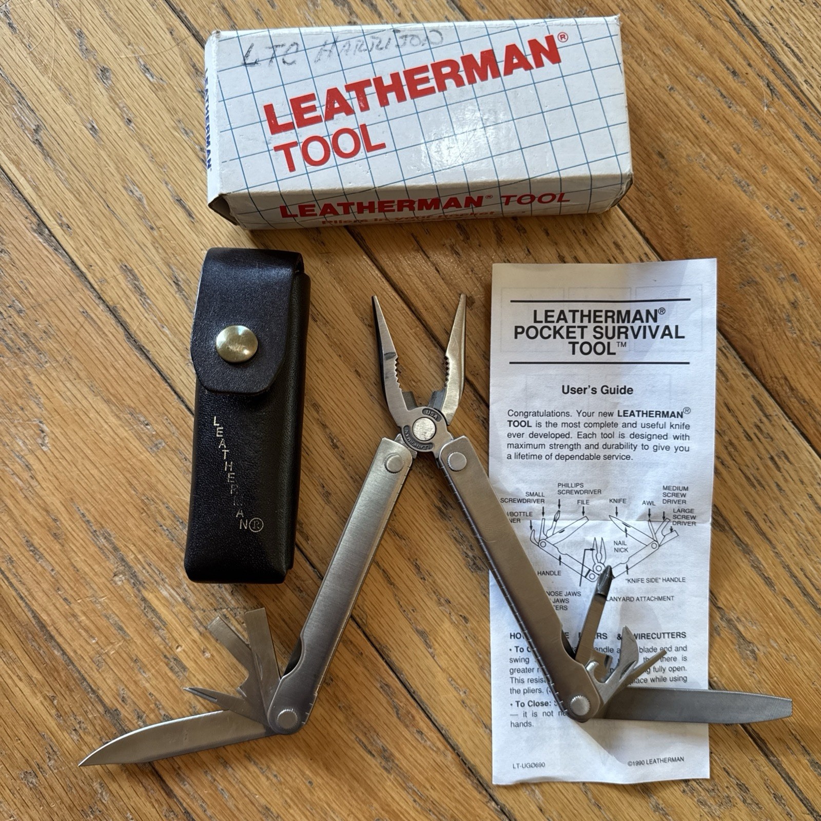 LEATHERMAN PST US PAT 1325473 MULTI TOOL EARLY MODEL POCKET SURVIVAL TOOL