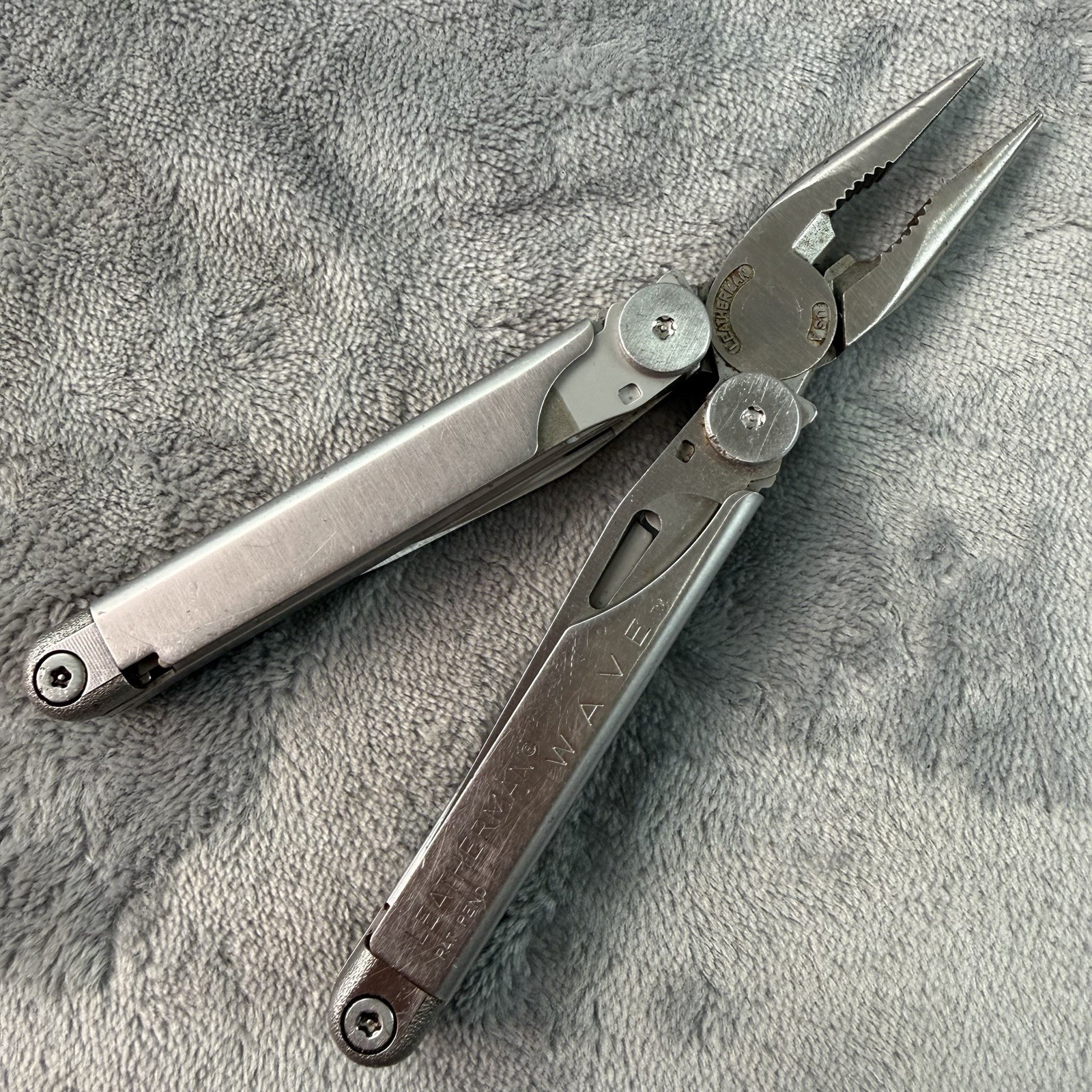 Vtg Leatherman Wave Original Multi Tool Dated 11 98 CABELA’S w New Sheath B455