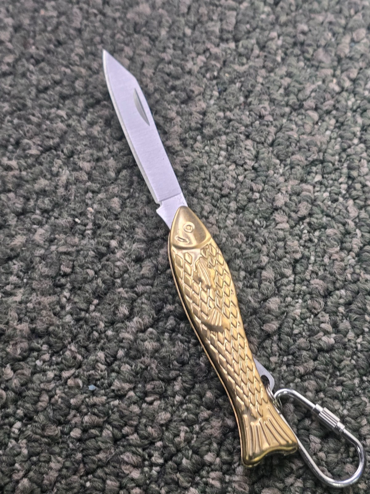 (QTY 2) Gentlemens Hardware 939 Brass Pocket Fish Pen Knife Stainless Steel