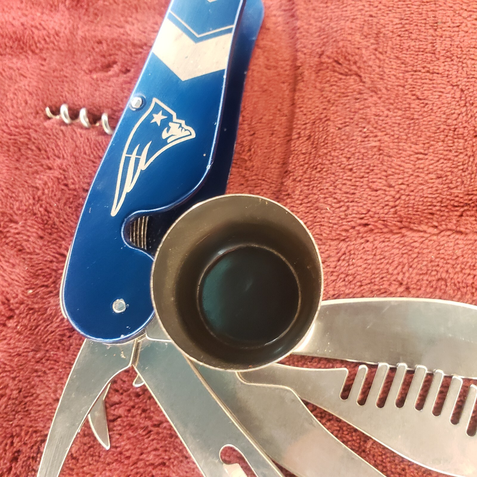 Sports Vault NFL New England Patriots Bartender Multi-Tool Knife Bar Tender