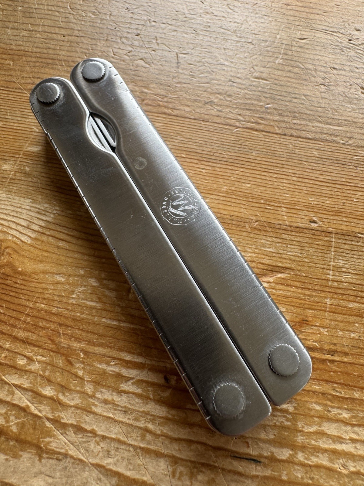 Vintage 1994 Leatherman Marlboro Country Store Multi Tool Knife w/Sheath & Box