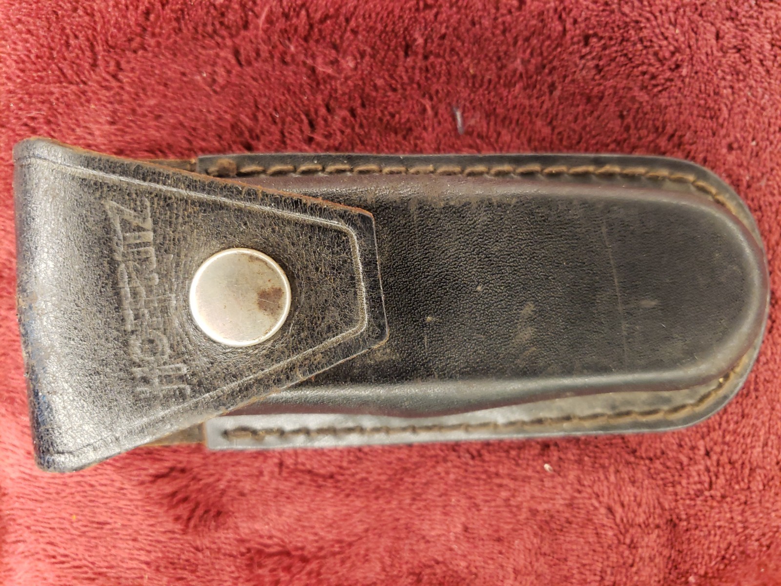 Hoffritz Brand Stitched Leather Sheath 5″