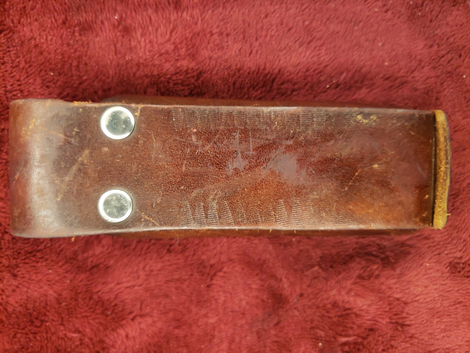 ORIGINAL LEATHER SHEATH FOR SOG MADE IN USA POWERPLAY 4 3/8 INCH POUCH