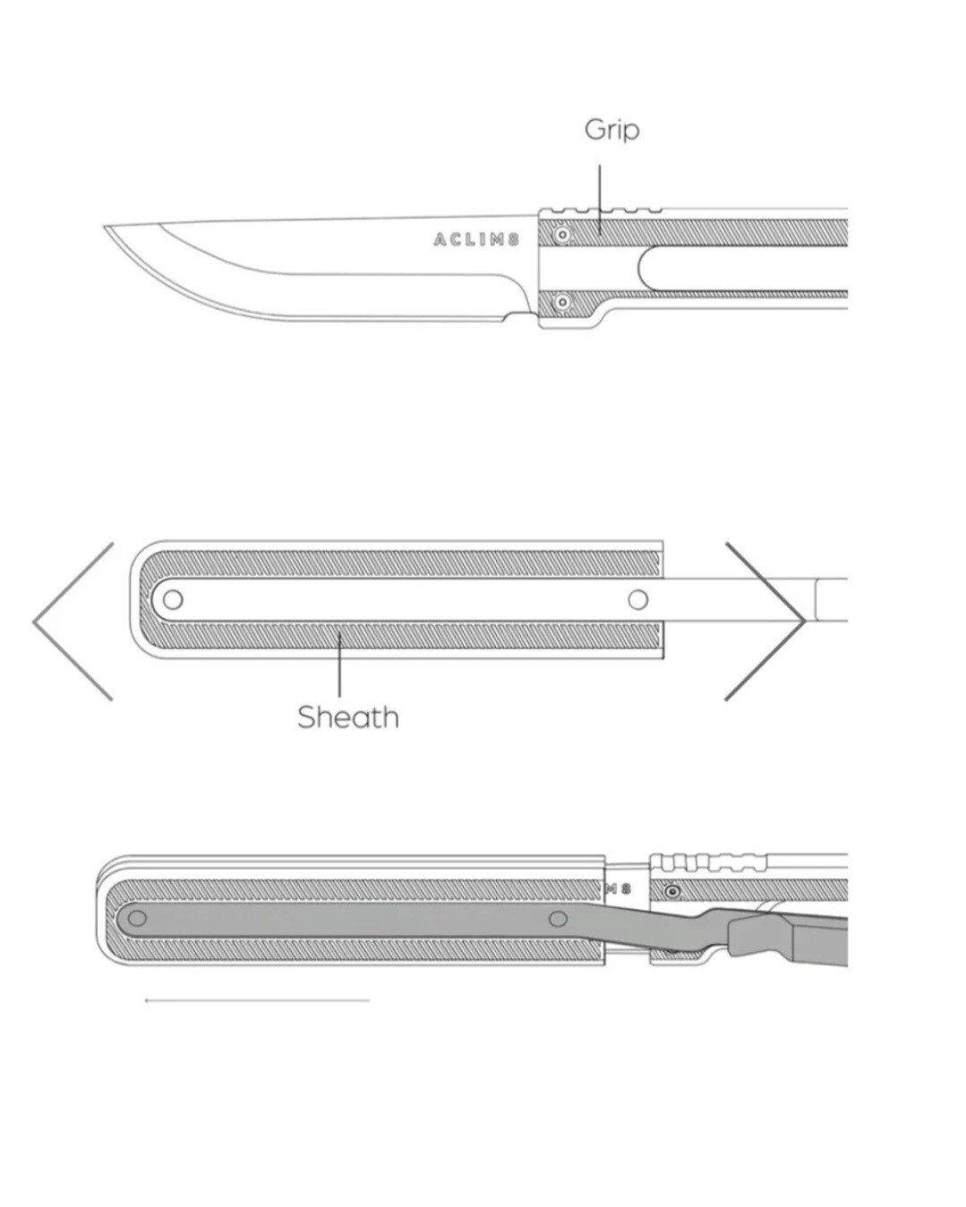 ACLIMA8 COMBAR PRO SERIES KIT WITH TOOLS INCLUDED,4In 1 SAW ,HAMMER,AXE,KNIFE.